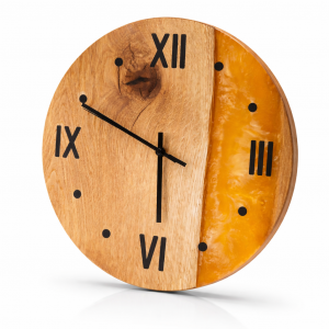 Wanduhr Ø 35cm in  Rustikaler Eiche