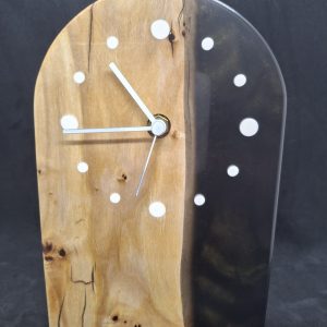 Maserpappel - Rustikale  Standuhr