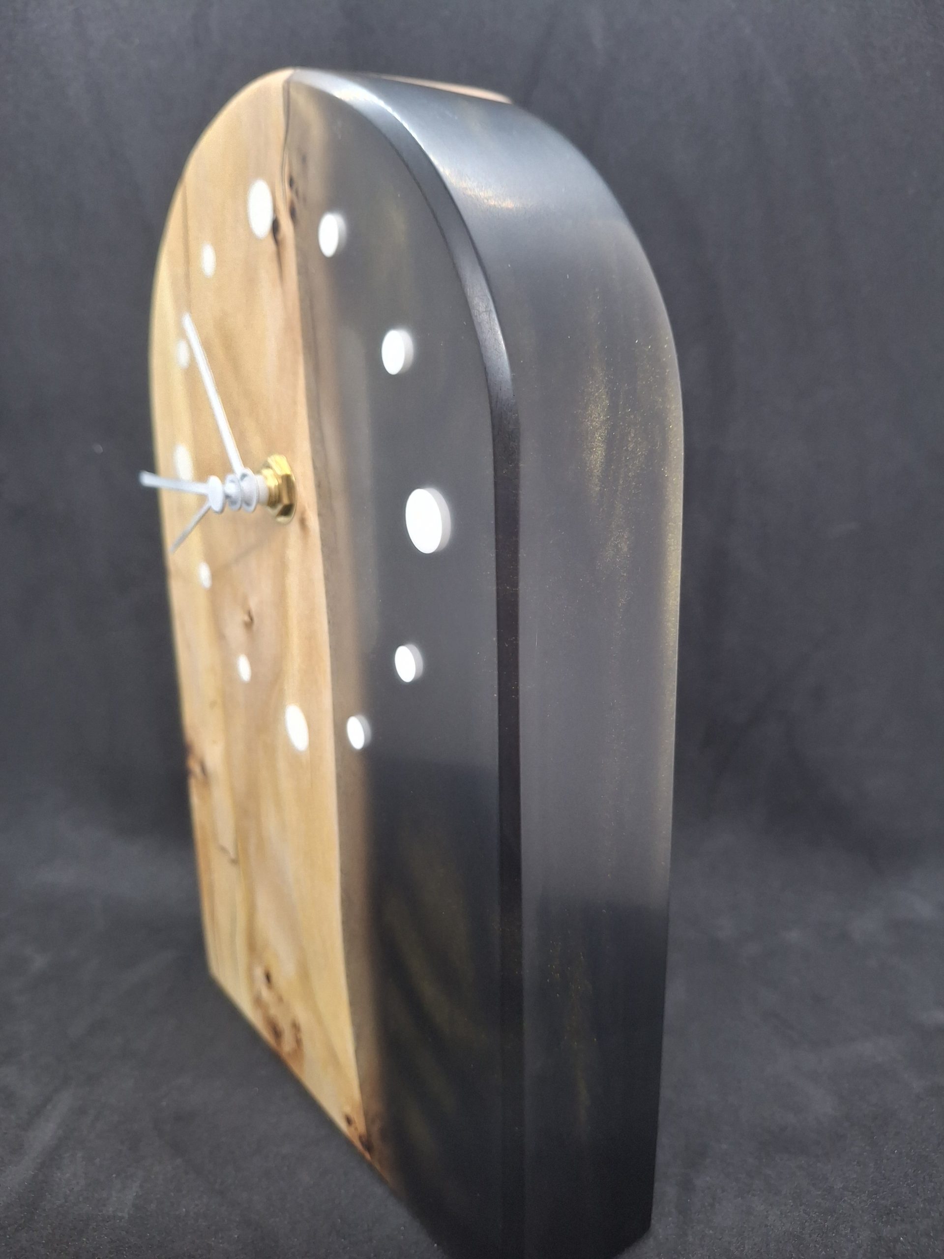 Maserpappel - Rustikale Standuhr – Bild 3