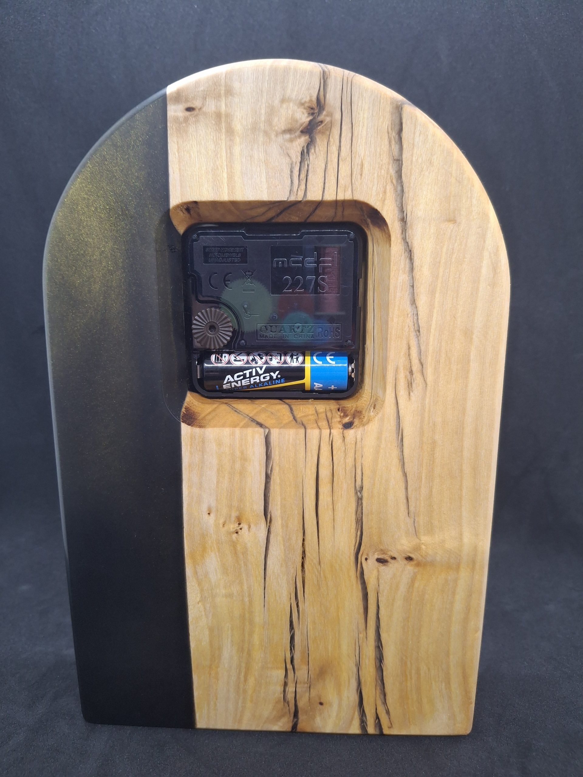 Maserpappel - Rustikale Standuhr – Bild 4