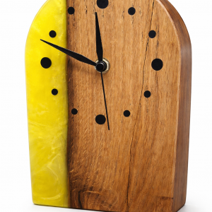 Eichenholz Rustikale Standuhr "Gelb"